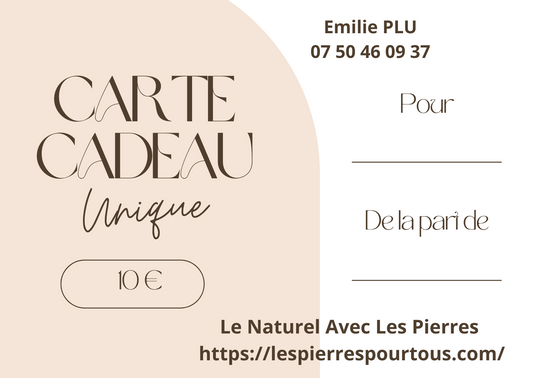 Carte Cadeaux Le Naturel avec Les Pierres